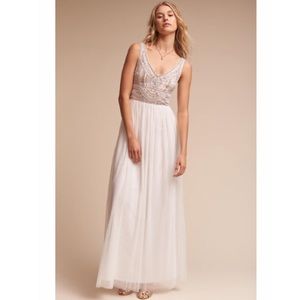 Anthropologie BHLDN White Sterling Dress
